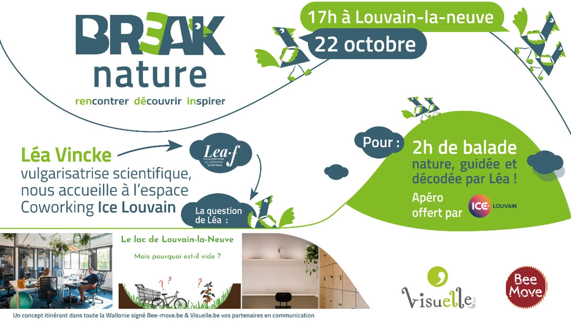 22 octobre - 17h00 | BR3AK nature à Louvain-la-Neuve