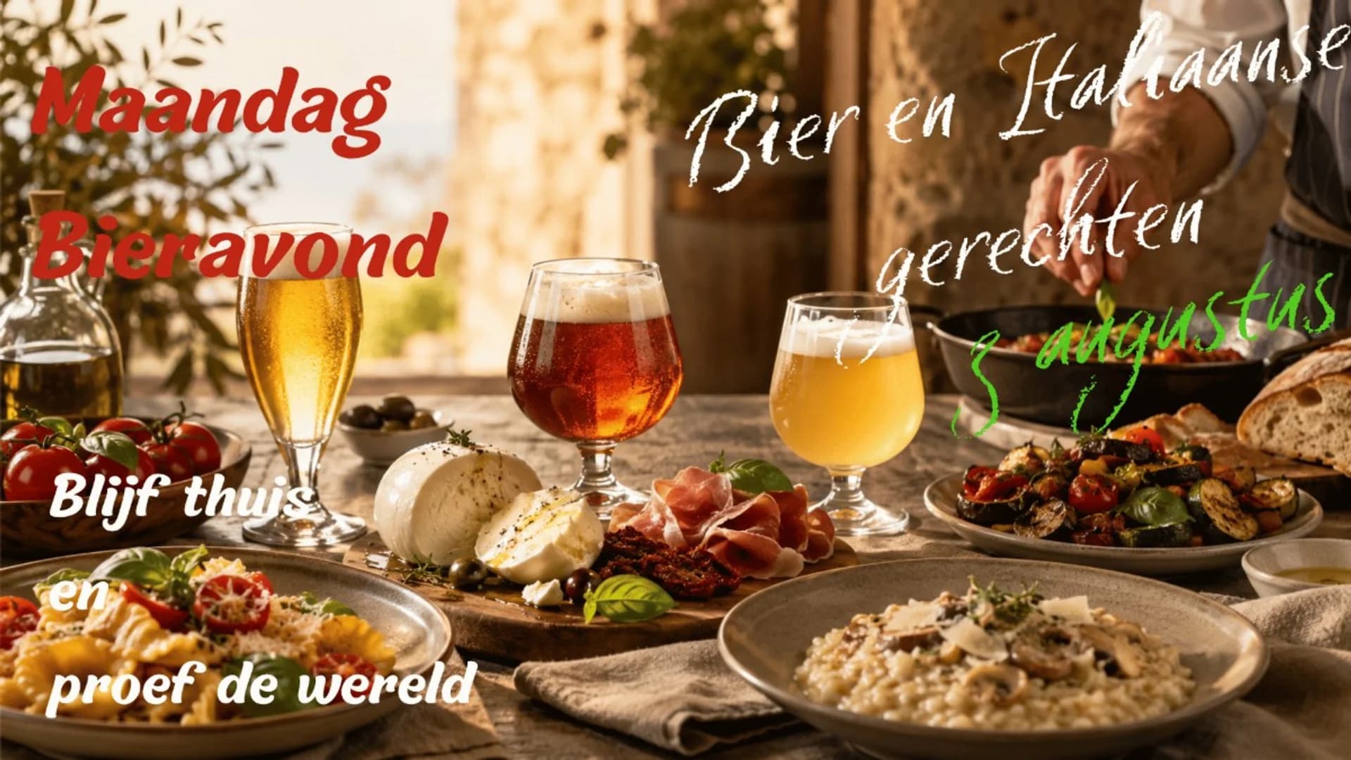Maandag Bieravond - Bier en Italiaanse gerechten