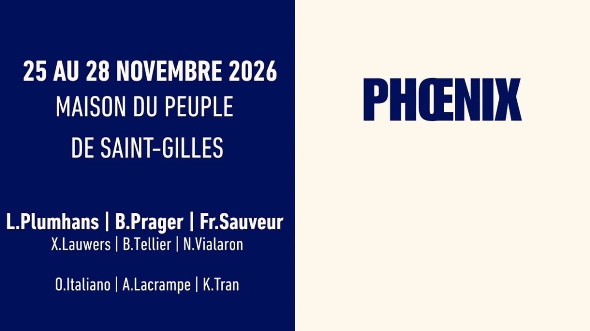 PHOENIX - jeudi 26/11
