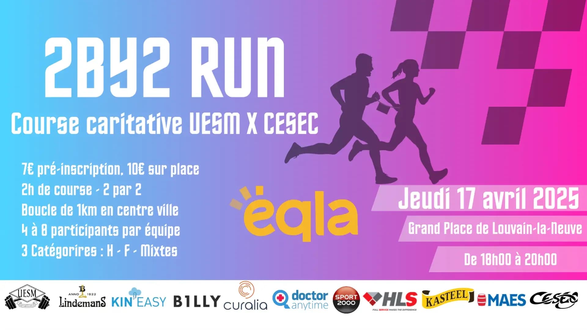 2BY2 RUN - Course caritative UESM x CESEC