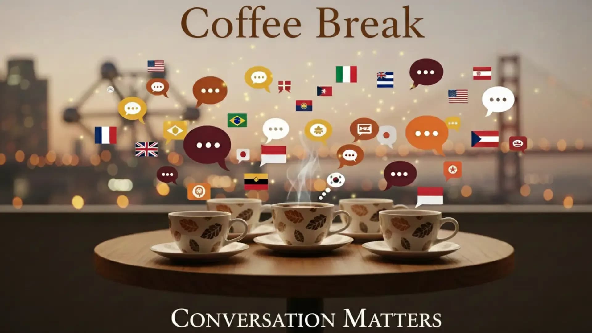 Join Us at the English Conversation Table: Coffee Break!