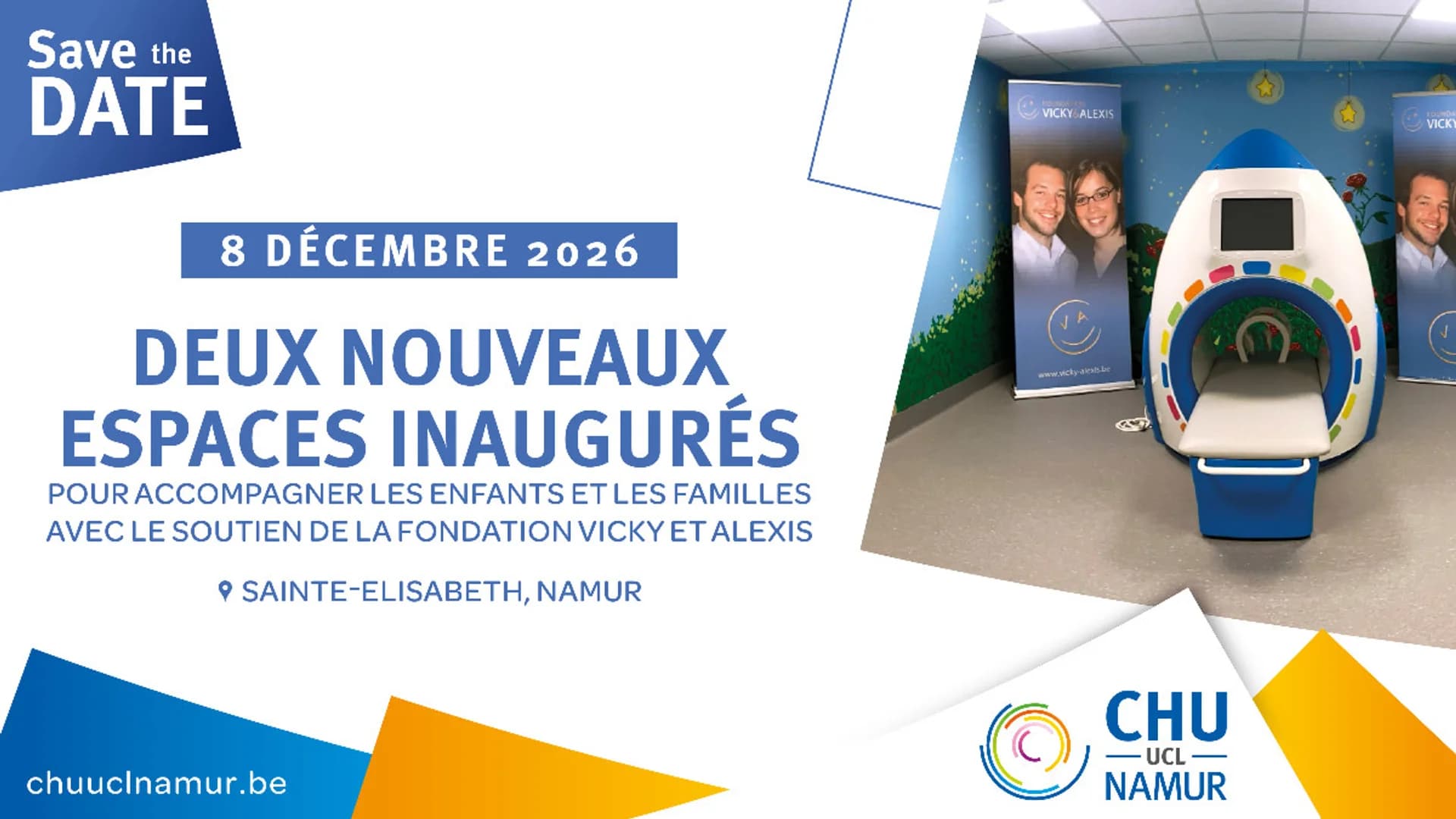 Inauguration des espaces soutenus par la Fondation Vicky & Alexis sur le site de Sainte-Elisabeth