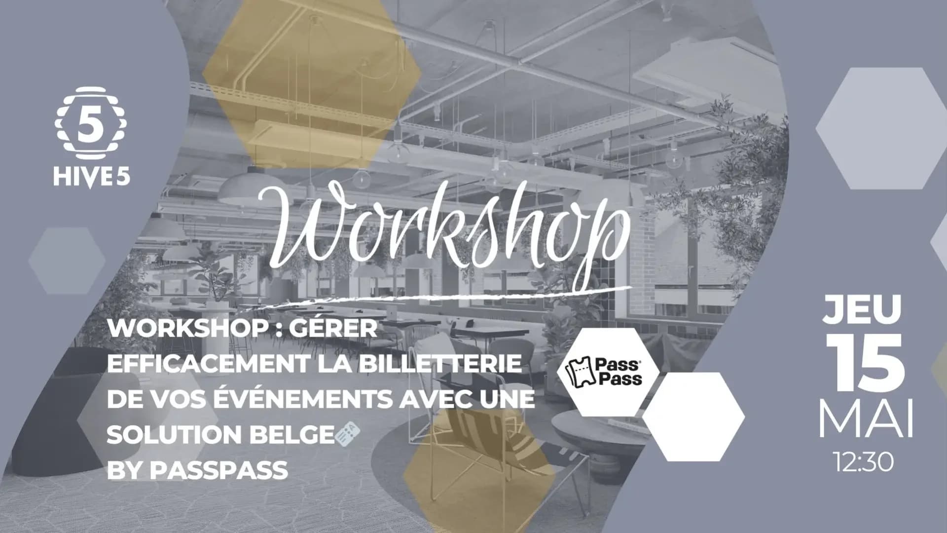 Workshop : Gérer efficacement la billetterie de vos événements avec une solution belge🎫