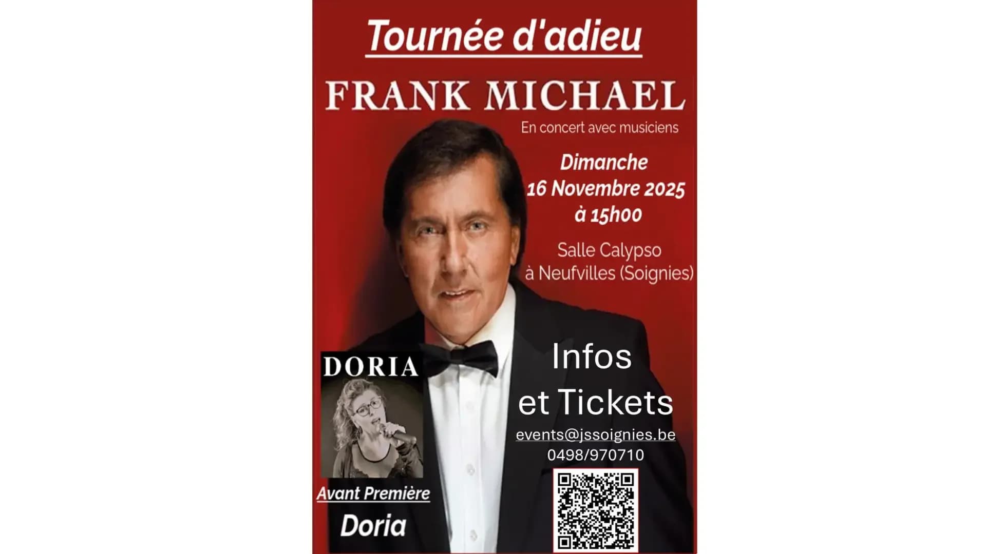 Concert d'adieu de Franck Michael