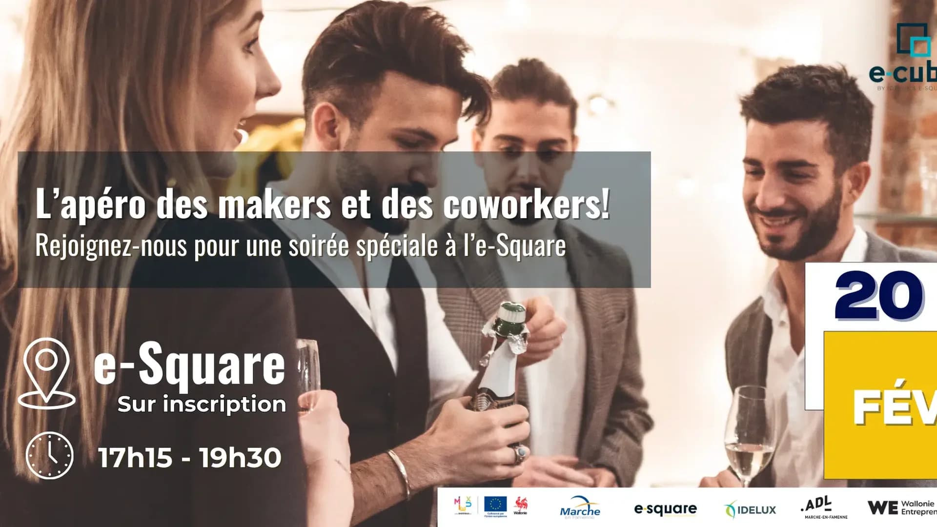 L'apéro des makers et des coworkers de l'e-Square