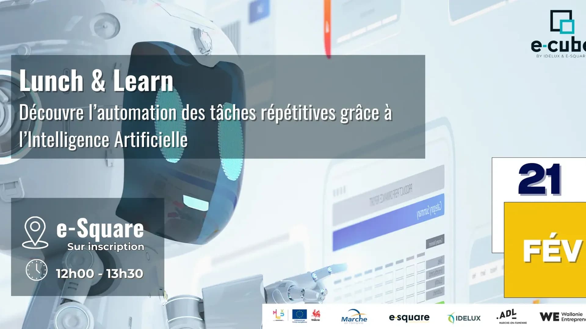 Lunch & Learn : Découvre l’automation des tâches répétitives grâce à l’Intelligence Artificielle