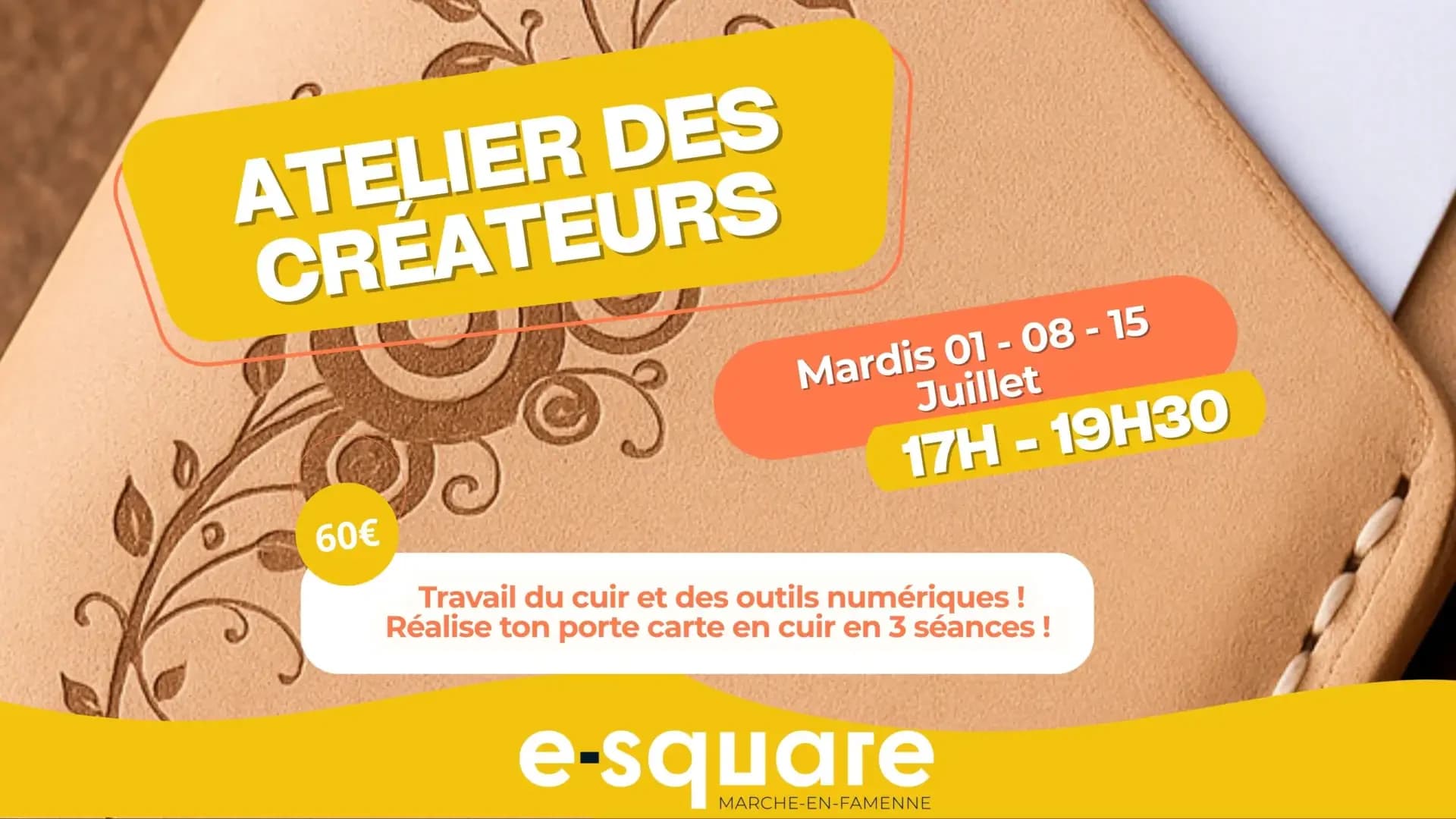 Atelier des créateurs - Cuir & Laser