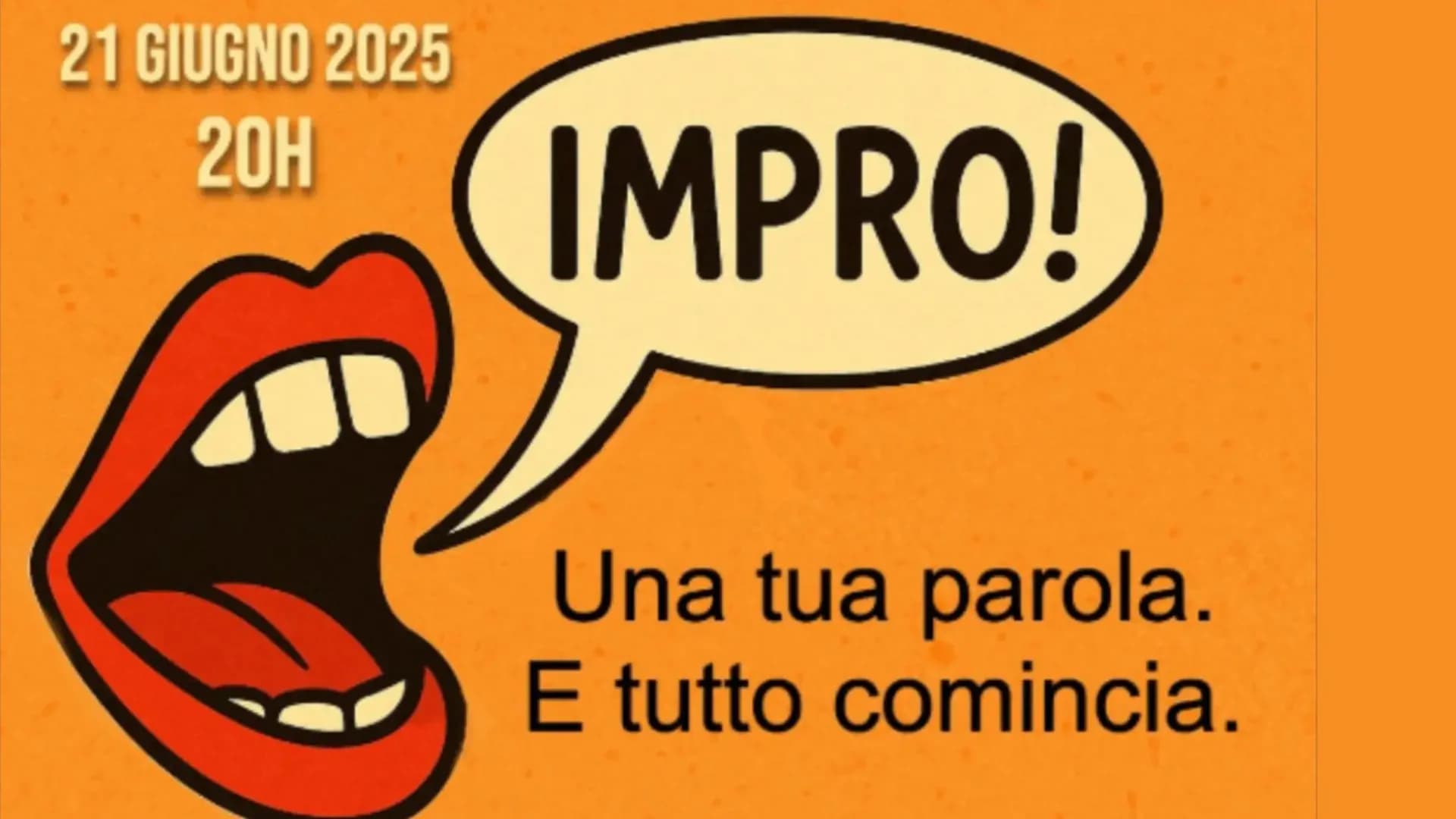 Una tua parola. E tutto comincia.