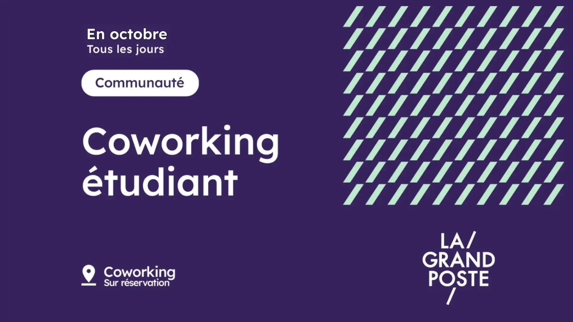 Coworking étudiant (octobre 2025)